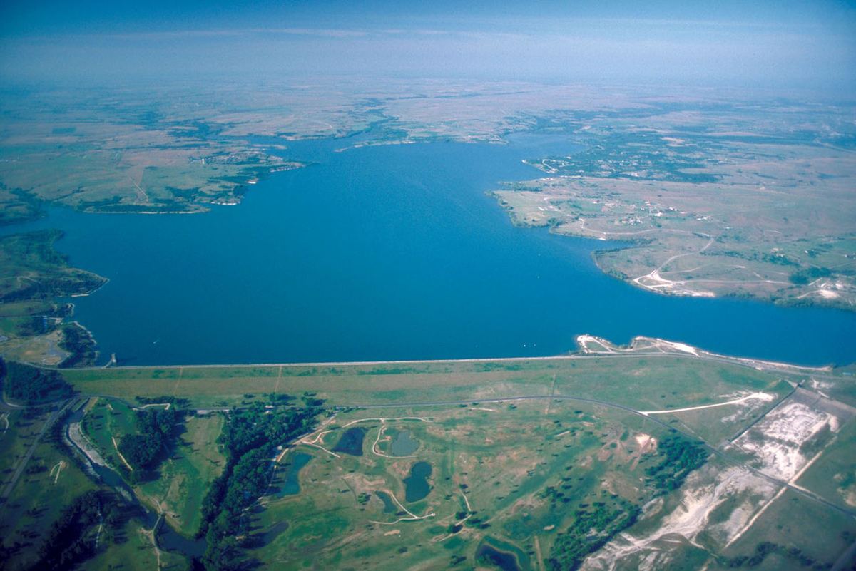 View of Benbrook Lake, Texas