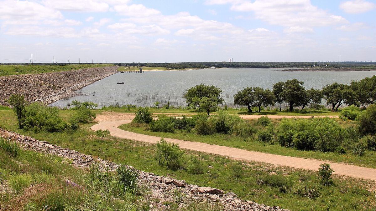 View of Brady Creek Reservoir, Texas