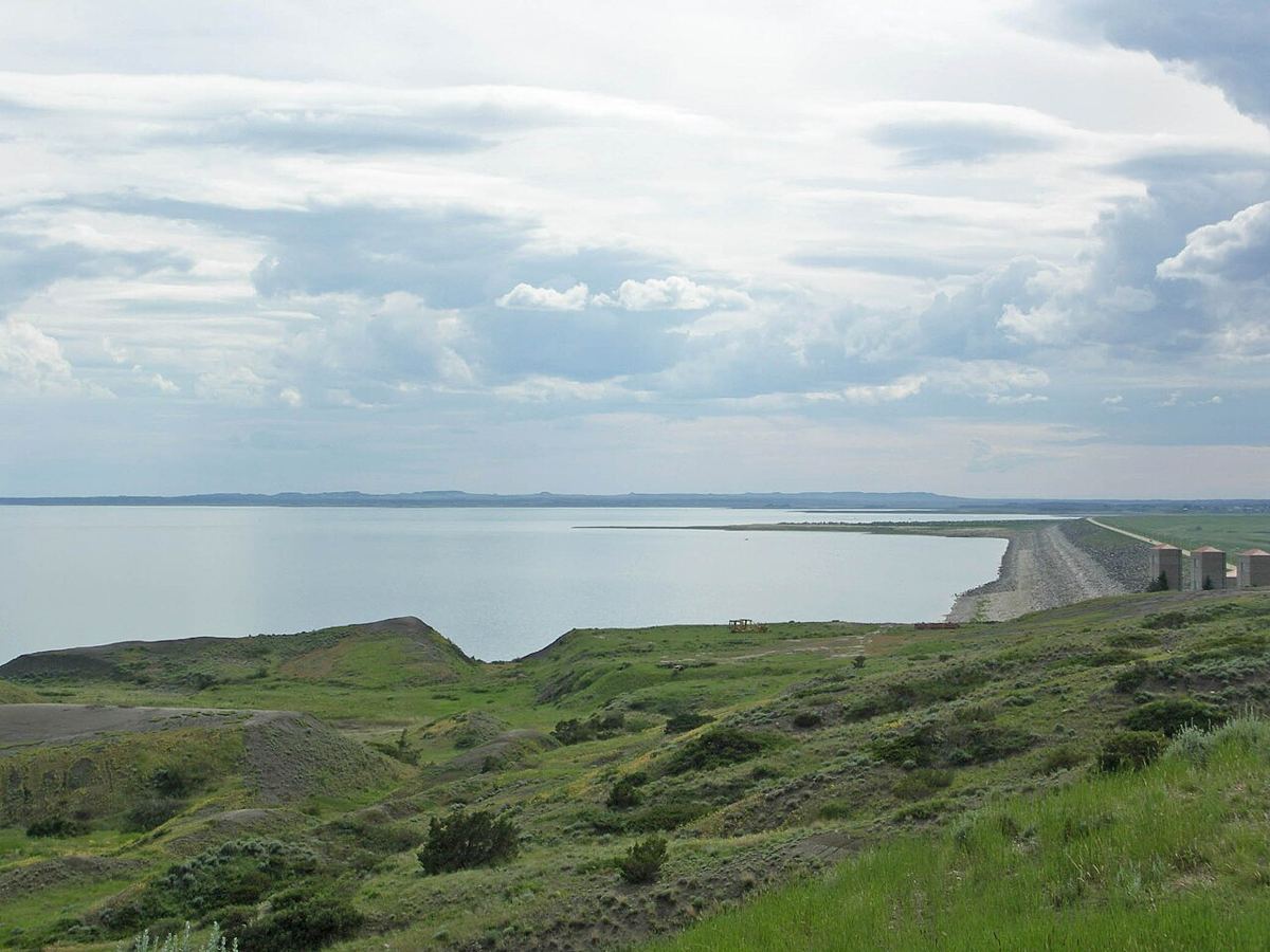 View of Fort Peck Lake, Montana