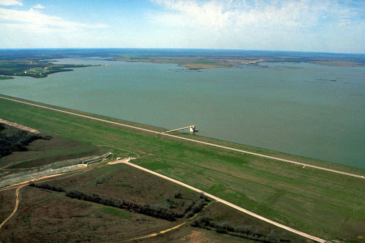 View of Granger Lake, Texas