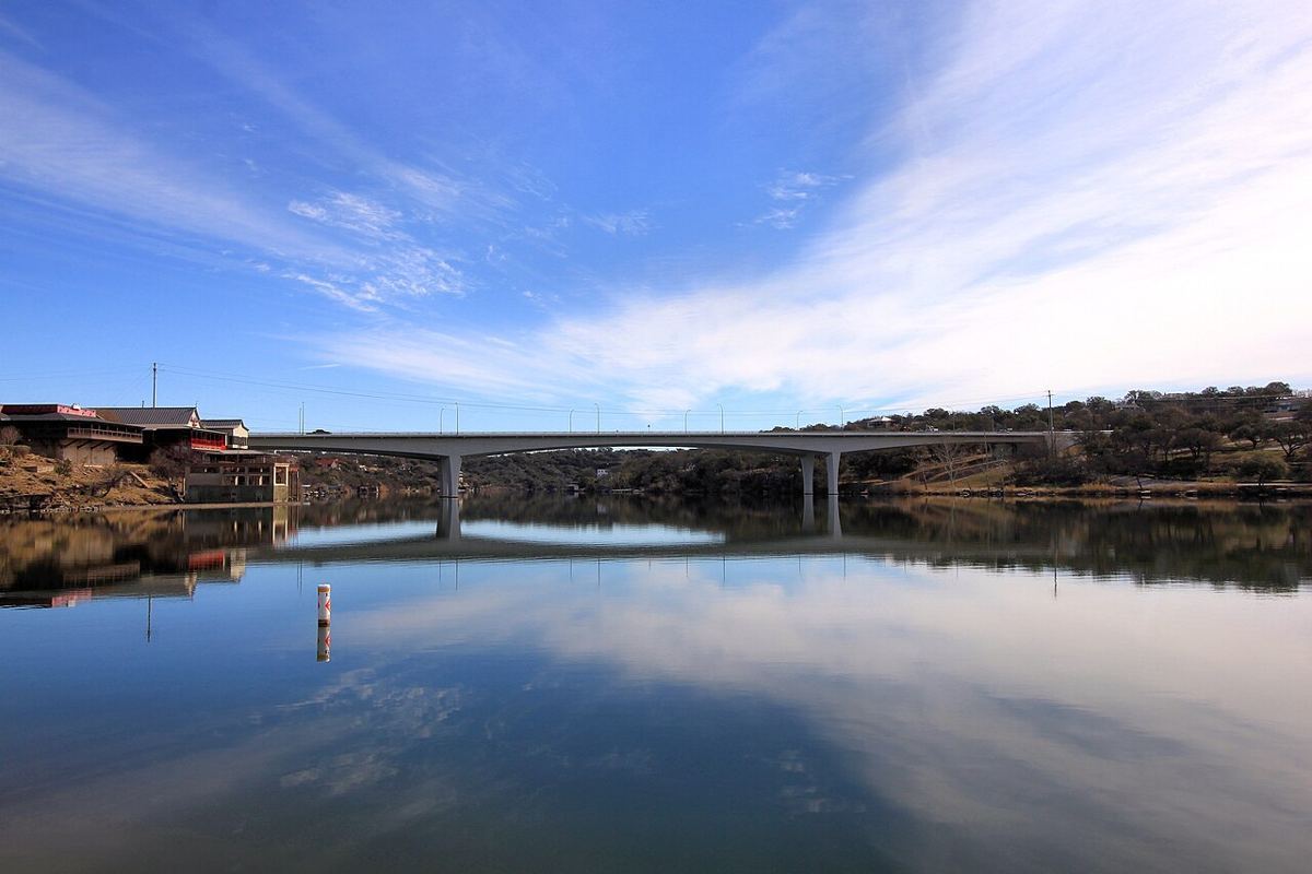 View of Lake Marble Falls, Texas