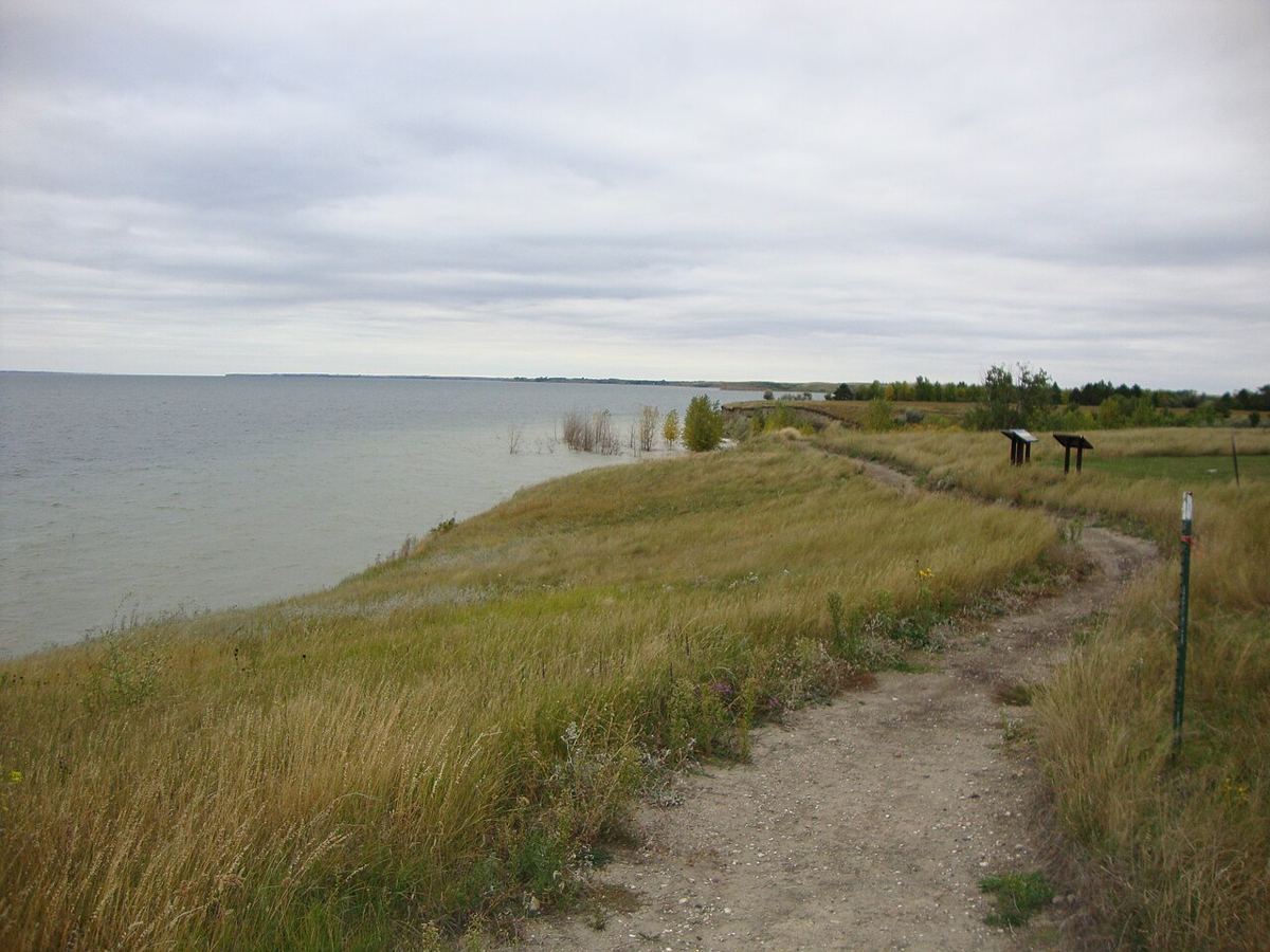 View of Lake Sakakawea, North Dakota